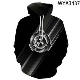 Men's Hoodies 2024 SCP Foundation Secure Contain Protect Fan Wiki Logo Inspired Men Women Children 3D Print T-shirts Cool Pullover