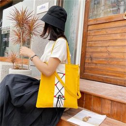 Shoulder Bags Female Lovely Bag College Student Schoolbag Girl Multifunctional Ms. Kawayi Waterproof Canvas Shoul