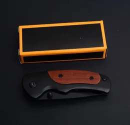 MINI Camping Folding Knife FA15 Wood Handle Small Hunting Survival Pocket Knife Multi Uses Outdoor Blades