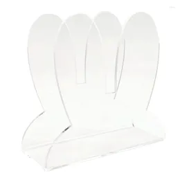 Kitchen Storage Easter Ears Napkin Stand Lovely Tissue Rack Acrylic Paper Towel Holder