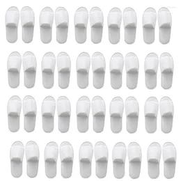 Slippers -Spa 20 Pairs Open Toe Disposable Fit Size For Men And Women El Home Guest Used