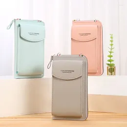 Shoulder Bags Trendy Mobile Phone Bag Korean Fashion Large-capacity Double-layer Wallet Multifunctional Lady Messenger