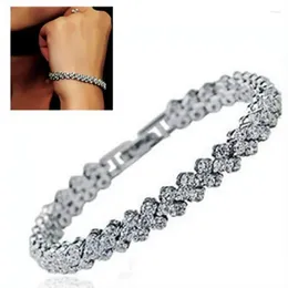 Link Bracelets Fashion Women Crystal Zircon Bracelet Charm Exquisite Jewelry