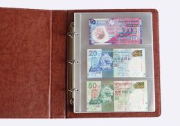 Albums 30pcs 2/3/4 Pockets PVC Transparent Removable Sheets For Paper Money Collection Album Banknotes Album Home Decorative Crafts