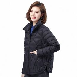 2023 New Down Padded Jacket Women's Lightweight Short Coat Casual Winter Outwear Female Loose Overcoat Thick Down Cott Jackets v4oz#