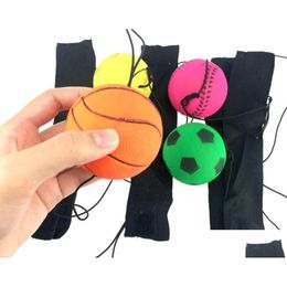 Balls Sponge Rubber Ball Baseball Green Yellow 1000Pcs Throwing Bouncy Kids Funny Elastic Reaction Training Wrist Band Game Toy Kid Dr Dhlbq