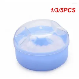 Storage Bottles 1/3/5PCS High Quality Baby Soft Face Body Cosmetic Powder Puff Talcum Sponge Box Case ContainerWholesale