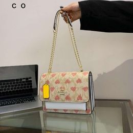 Luxury Cross Shop Free Shipping Olay New Organ Bag Classic Old Flower Matching Leather One Shoulder Handheld Crossbody Womens