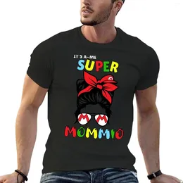 Men's Tank Tops Super Mommio Funny Video Gaming For Mom Mother's Tee T-Shirt Short Sleeve Man Clothes T Shirts Men