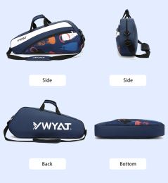 Bags Original YWYAT Badminton Bag Racquet Bag Max For 3 Rackets Shuttlecock Racket Sports Bag For Men Or Women