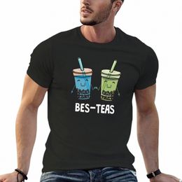 bes-teas Pun Funny Boba Bubble Tapioca Tea for Best Friends T-Shirt customizeds customs plain mens vintage t shirts p1Ug#