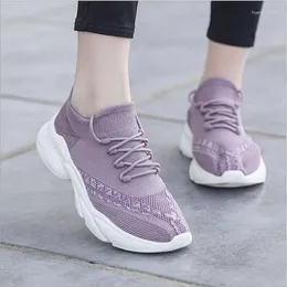 Fitness Shoes Women Casual Sport Vulcanize Women's Chunky Platform Black Sneakers Female Breathable Lace-up Zapatos De Mujer