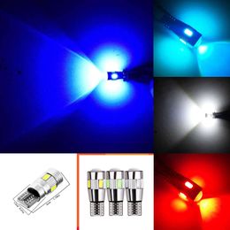 Upgrade New 2/10x 3W 12V T10 Car ERROR FREE Led Lights W5W 501 168 194 Clearance Parking Lamp Auto Wedge Signal Bulbs 6000K HID White Blue