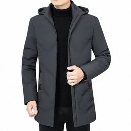 uomo Parka con cappuccio Lg cappotto nuova giacca invernale da uomo addensare caldo pile uomo giacche outwear antivento imbottito giù Parka maschile v0rO #