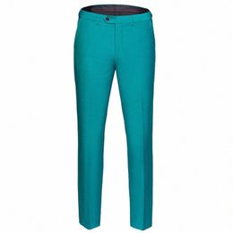 high Quality Suit Pants Mens Fi Pure Color Busin Slim Fit Dr Pant Office Trousers 2020 Men Streetwear Plus Size 6XL a9CL#