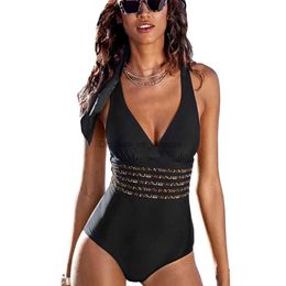 Women's Swimwear 2023 New Women Sexy One Piece Swimsuits Swimming Bikini Leopard Bodysuit Criss Cross Female Bathers Bathing Suit Mujer Swimwear T240328