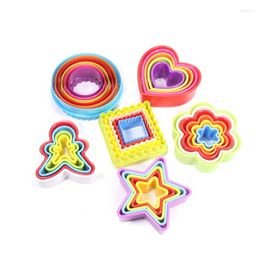 Baking Tools Leeseph Cookie And Biscuit Cutter Set Fondant& Sandwich Cutters In Various Sizes. Round Heart Flower Square Star