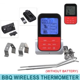 Gauges Barbecue Thermometer BBQ Grill Smoker Meat Temperature Metre Wireless With 2 Probes Meat Cooking Temperature Measure