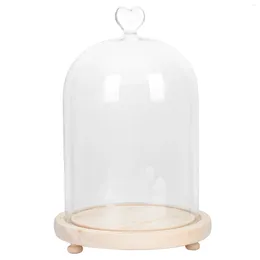 Storage Bottles Glowing Couple Table Food Cover Glass Clear Cake Dessert Display Dome Bell Jar Plant Plate