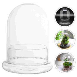 Miniatures Micro Landscape Vase Glass Lid Dome Cover Moss Bottle Succulent Plants Ecological Bell Jar Terrarium Display