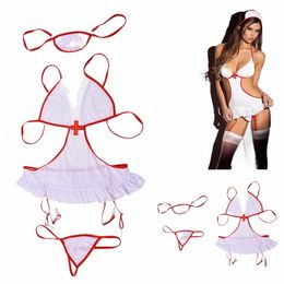 sexy Nurse Cosplay Sex Lingerie Uniform Erotic Costumes Hot Products Role Play Babdydoll Dr Underwear J9Bv#