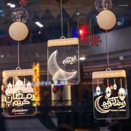 Party Decoration Eid Mubarak Ramadan Ornament Muslim Wooden Plaque Mosque For Home Supplies Creative Delicate