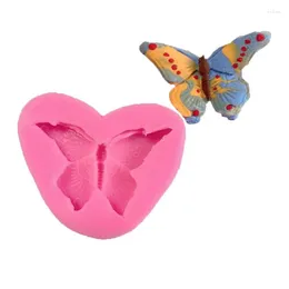 Baking Moulds Single Butterfly Fondant Silicone Mould Sugarcraft Wedding Cake Decorating Tools Resin Chocolate Moulds For