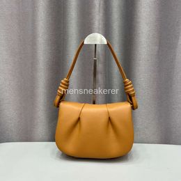 Loe Cloud Paseo Medium Puffer Spicy Bags Purse Baguette New 2024 Antique Underarm Bag Pleated Rope Spain High End Shoulder Quality Handbag 4BDG