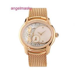 Gentlemen AP Wristwatch 77244OR.GG.1272OR.01 Millennium Series 18K Rose Gold Frost Gold Opal Stone Manual Mechanical Womens Watch