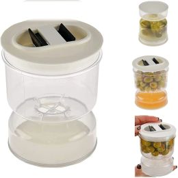 Purifiers Pickled Cucumber Container Drywet Separation Jar For Pickle And Olive Container Hourglass Separation Jar Kitchen Water Filter