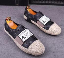 Printed Designer Men Fisherman Sneakers Loafers Lightweight New Fashion Sweat Absorption Breathable Casual Shoes Low