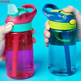 1pc 480ml/16oz Leak Proof Water Bottle Straw, Portable Sports Mug with Handle for Men, Women, Fiess, Gym, School, Travel