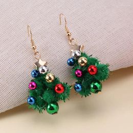 Dangle Earrings 2024 Christmas Tree For Women Girl Creative Classic Wreath Earring Festival Party Jewelry Female Gift