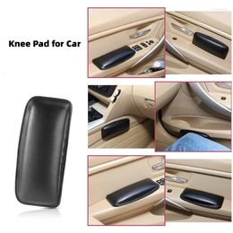 Car Seat Covers Leather Knee Pad For Interior Pillow Comfortable Elastic Cushion Memory Foam Universal Thigh Support Accessories 18X8cm