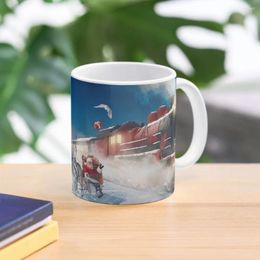 Mugs SANTA CLAUS & THE EXPRESS Coffee Mug Breakfast Cups Travel Mate