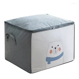 Storage Bags Clothes Organiser Bag Closet Cartoon Portable Box Folding Pillow Quilt Blanket Wardrobe Move Home Accessories