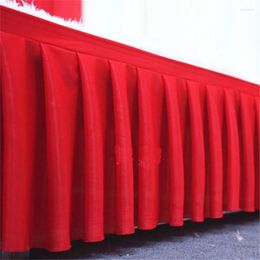 Table Skirt Wedding Stage Skirting For Cloth Cover Party Birthday Banquet Decoration