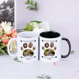 Mugs Pet Mug Personalized Pos Custom Dog Name Ceramics Coffee Milk Gift For Pets Owner Lovers Birthday Christmas Present