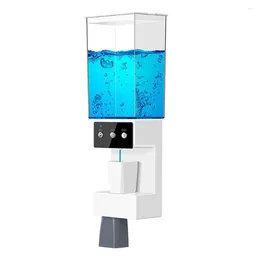 Liquid Soap Dispenser Automatic Mouthwash For Bathroom 700ml Super Adhesive Wall Mounted Mouth Wash Container Touchless With Magnetic Cups