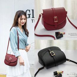 Bag Female Saddle Bags For Women 2024 Crossbody Shoulder Simple Luxury Designer Messenger Mahjong Sling Ladies Handbags