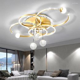 Ceiling Lights Living Room Lamp Modern Intelligent LED Chandelier Qingshe Crystal Bedroom Free Transportation Indoor Decorative Lamps