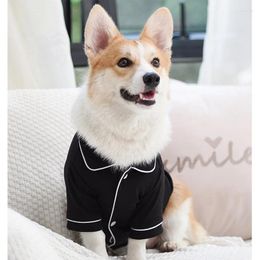 Dog Apparel Unisex Breathable Pet Dogs Clothes Night Sleepwear Suit Summer Elegant Puppy Shirt For Medium Pets Simple Fashion Cat Jumpsuit