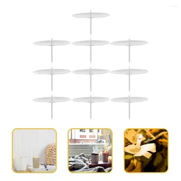 Candle Holders Silver Metal Holder Tray: DIY Fixing Stand Holiday Wreath Fixator Tealight Ornament Tools 10pcs