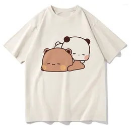 Men's T Shirts Cute Bubu And Dudu Shirt Fashion Men Harajuku Aesthetic Graphic Funny Kawaii Tshirt Unisex Cartoon Casual Cotton Tees