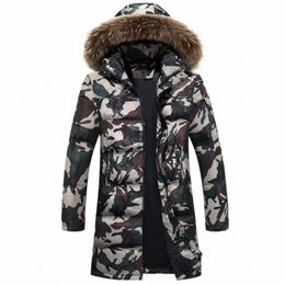 new men's winter m down coat thicken camoue down jacket outwear men 90% white duck down jackets camoue green coats L8SA#