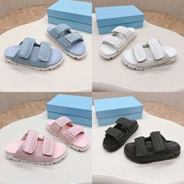 Designer Sandals Straw Women Slippers Platform beach shoes Waterproof Comfort Size 35-40 541