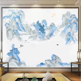 Wallpapers Milofi Custom Large Wallpaper Mural 3D Abstract Ink Landscape Background