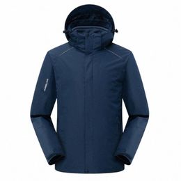 2022 Autumn Winter Men's Jacket Fleece Detachable Liner Mountaineering Clothes Waterproof Windbreaker Techwear Coat a6rN#