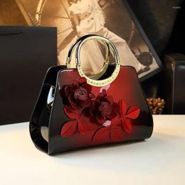 Evening Bags Top Quality Real Leather Flowers Temperament Elegant 2024 Fanshion Ladies Dumpling Handbag Designer Purses Sac Luxe