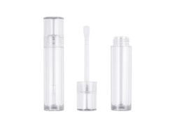 5ml Empty Lip Gloss Tubes bottle Clear Mini Refillable Lips Balm container with brush Plastic cosmetic packaging bottles7620892